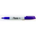 Sharpe Mfg Co Sharpie 077404 Non-Washable Quick-Drying Waterproof Permanent Marker; Purple; Pack - 12 77404